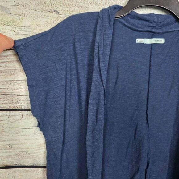 Maurices Navy Open Front Short Sleeve Cardigan S - Picture 2 of 5